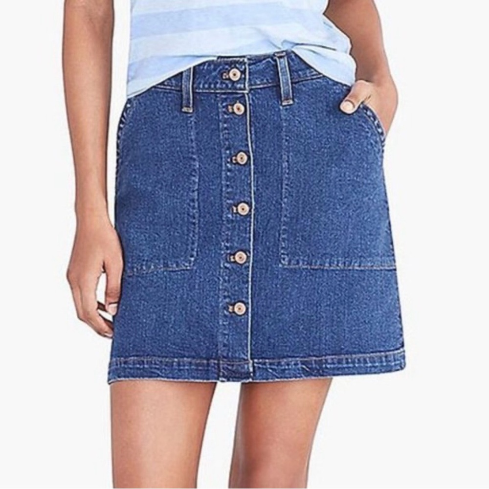 Old Navy women’s size‎ 14 front button denim jean skirt